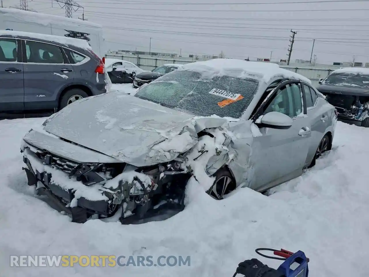 1 Photograph of a damaged car 3N1AB8CV1MY293667 NISSAN SENTRA 2021