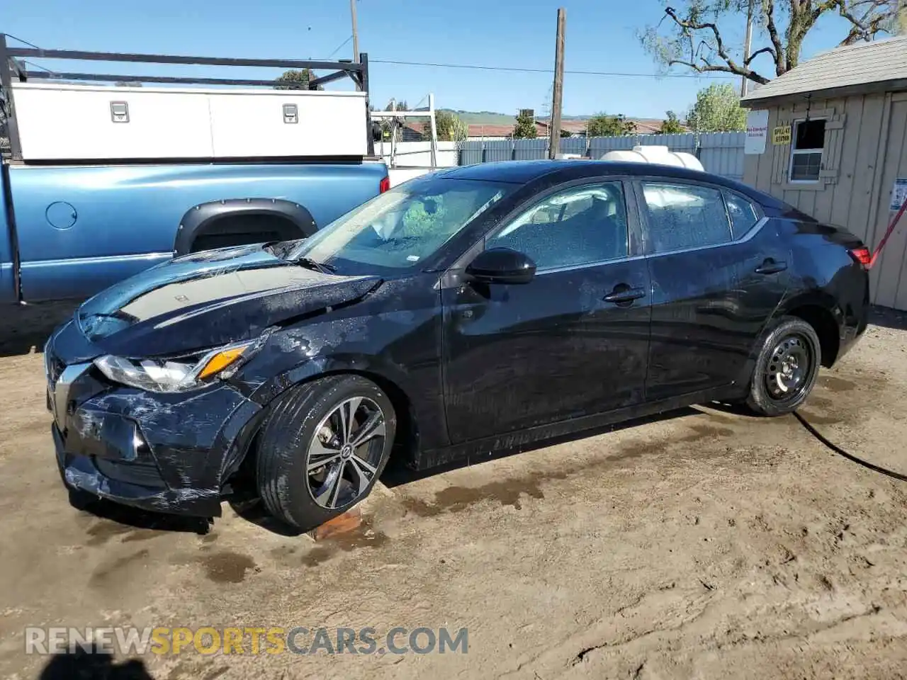 1 Photograph of a damaged car 3N1AB8CV1MY298755 NISSAN SENTRA 2021