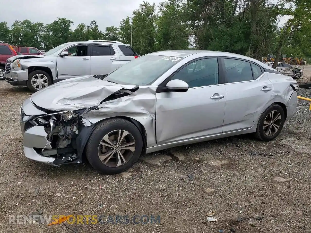 1 Photograph of a damaged car 3N1AB8CV1MY299307 NISSAN SENTRA 2021