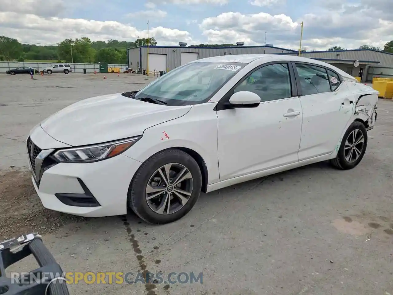 1 Photograph of a damaged car 3N1AB8CV1MY300374 NISSAN SENTRA 2021