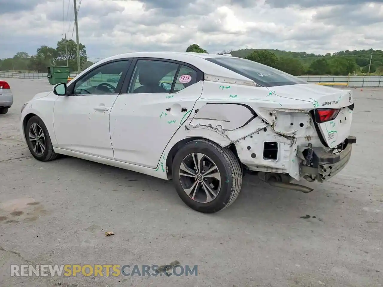 2 Photograph of a damaged car 3N1AB8CV1MY300374 NISSAN SENTRA 2021