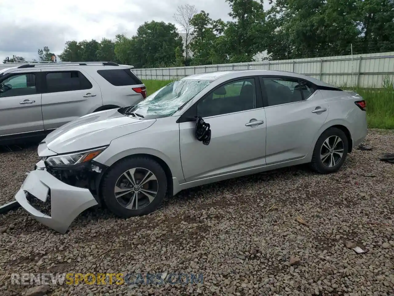 1 Photograph of a damaged car 3N1AB8CV1MY302111 NISSAN SENTRA 2021