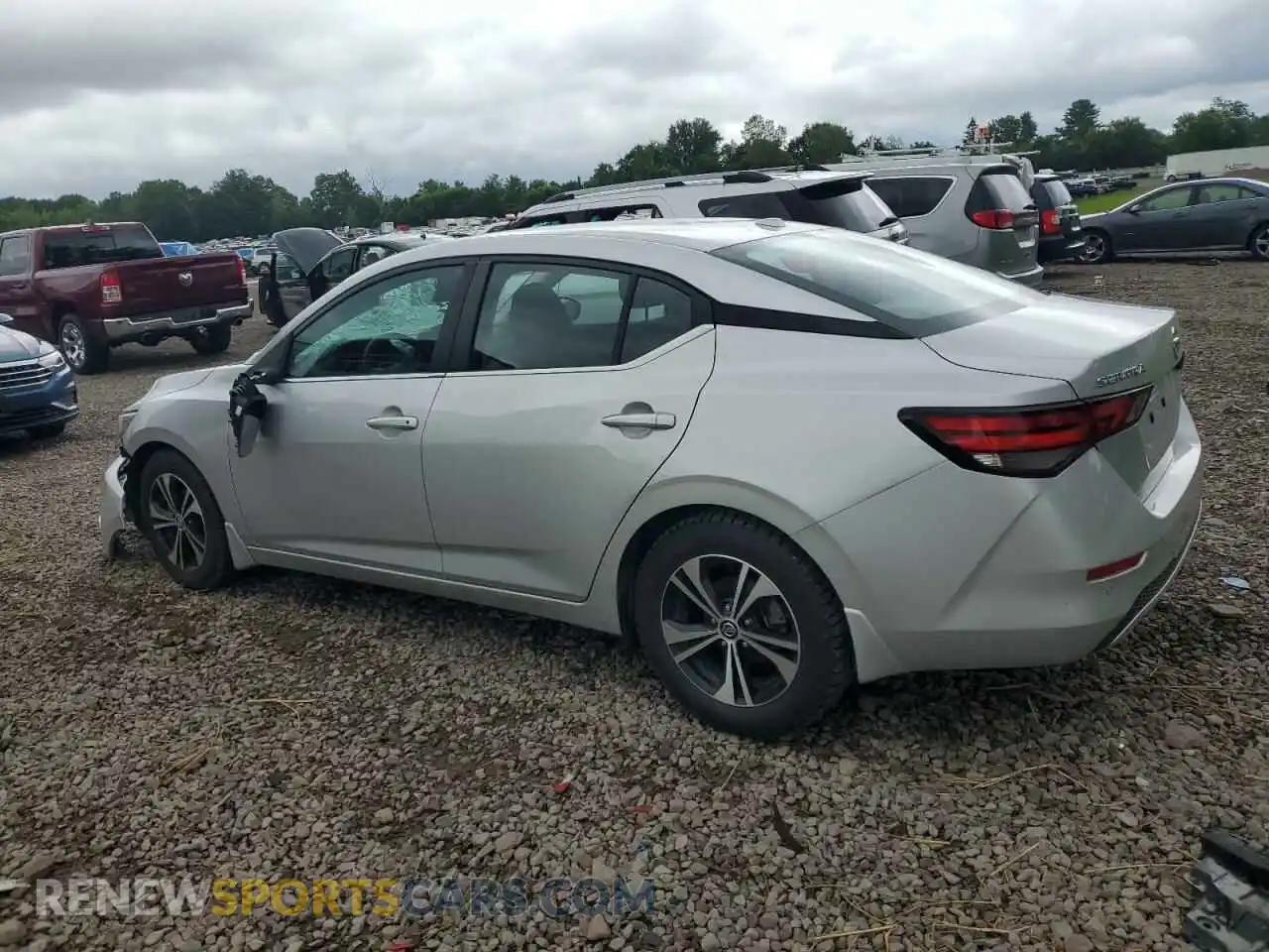 2 Photograph of a damaged car 3N1AB8CV1MY302111 NISSAN SENTRA 2021