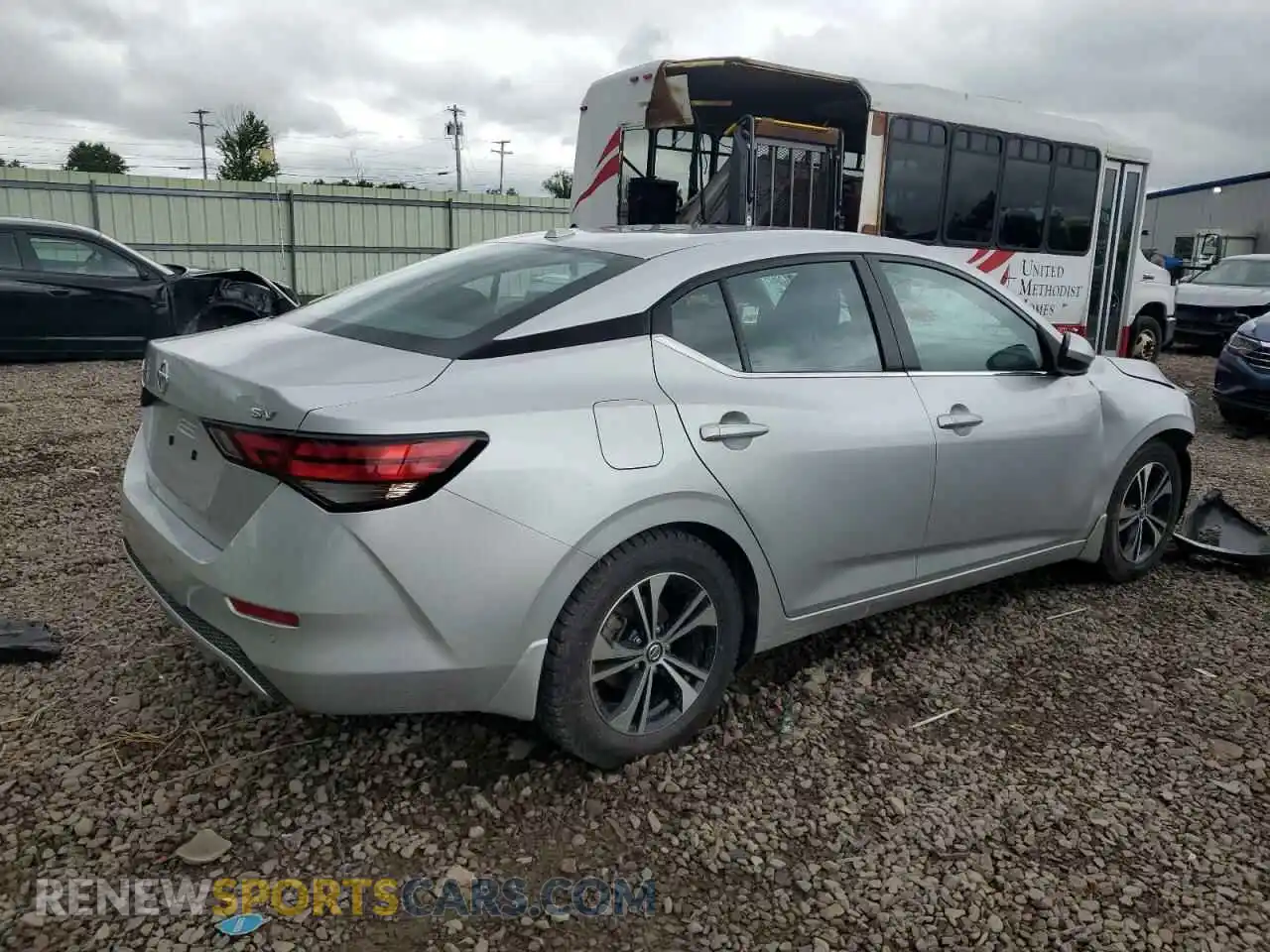 3 Photograph of a damaged car 3N1AB8CV1MY302111 NISSAN SENTRA 2021