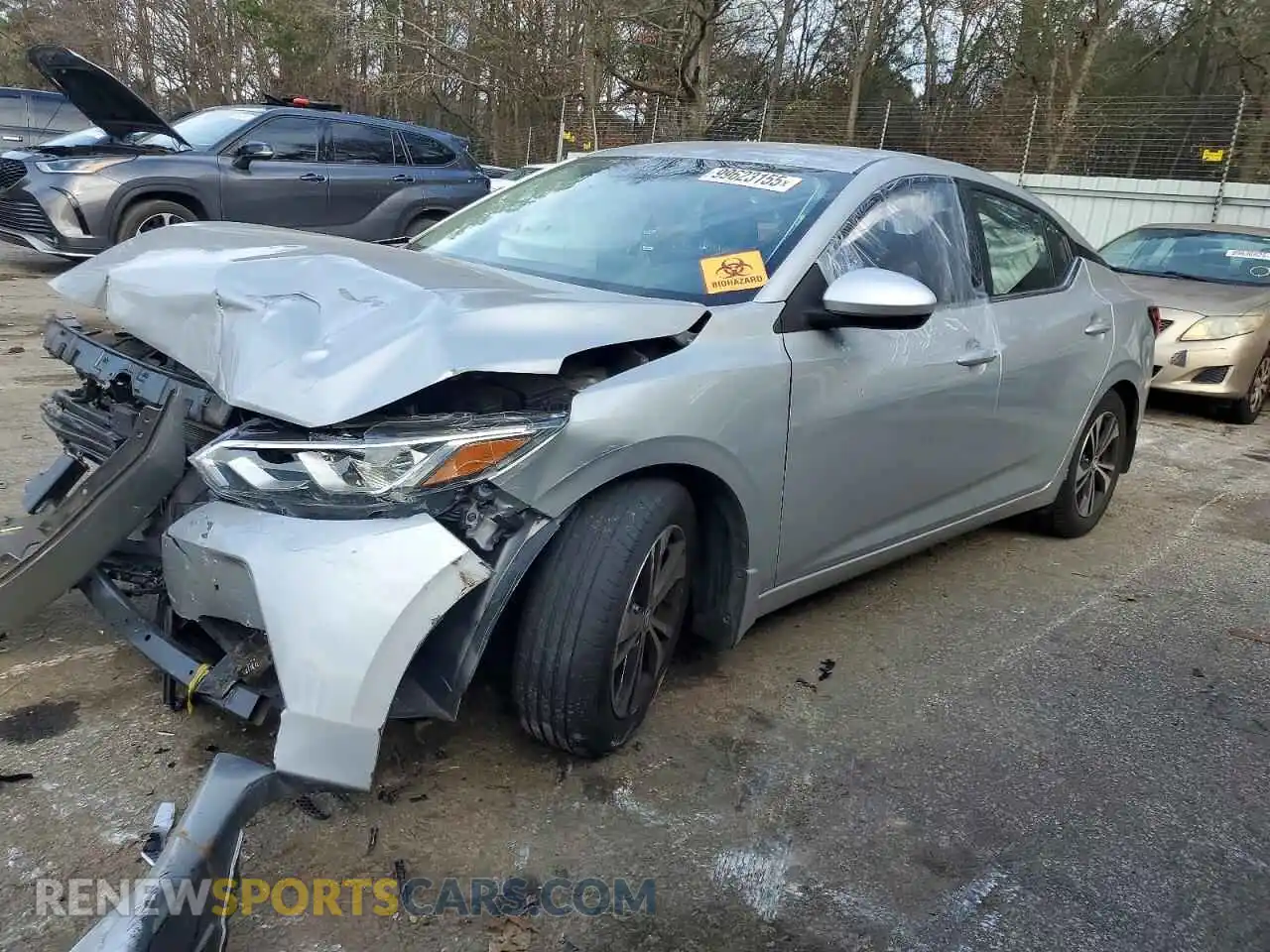 1 Photograph of a damaged car 3N1AB8CV1MY310225 NISSAN SENTRA 2021