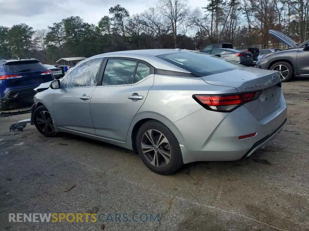 2 Photograph of a damaged car 3N1AB8CV1MY310225 NISSAN SENTRA 2021