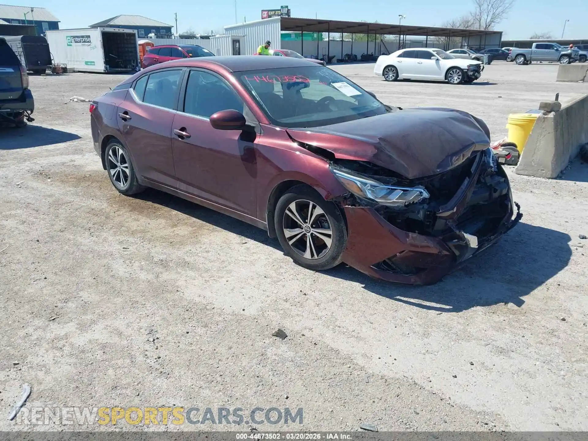 1 Photograph of a damaged car 3N1AB8CV1MY311763 NISSAN SENTRA 2021