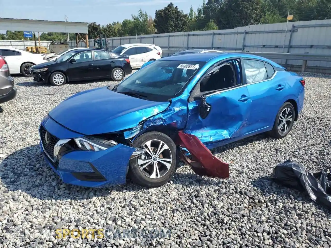 1 Photograph of a damaged car 3N1AB8CV1MY315196 NISSAN SENTRA 2021