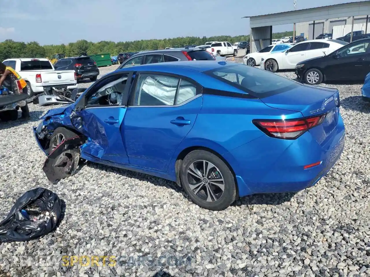 2 Photograph of a damaged car 3N1AB8CV1MY315196 NISSAN SENTRA 2021