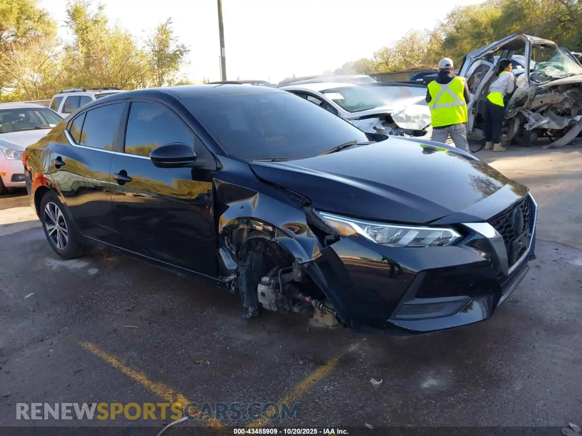 1 Photograph of a damaged car 3N1AB8CV1MY322035 NISSAN SENTRA 2021