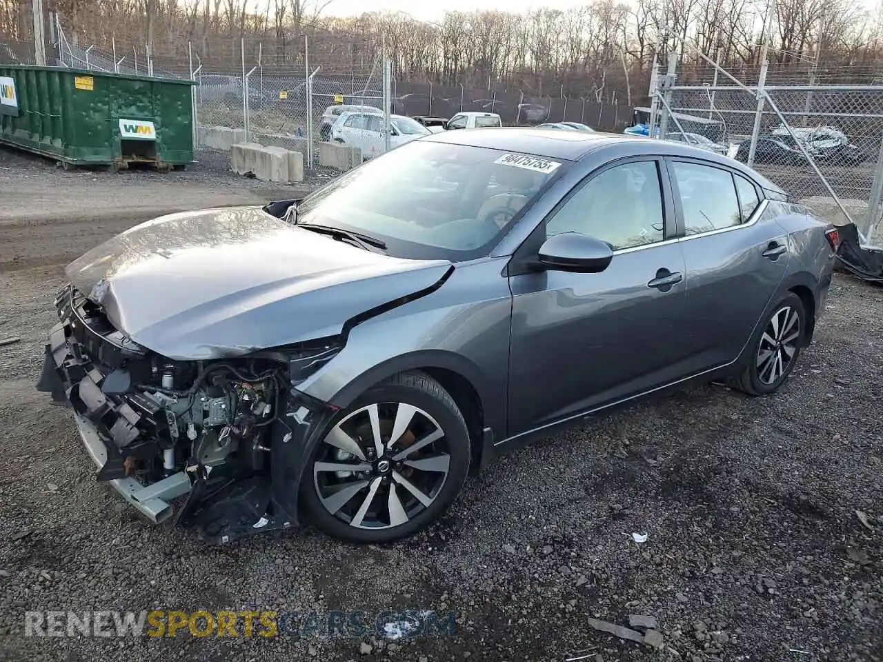 1 Photograph of a damaged car 3N1AB8CV1MY325484 NISSAN SENTRA 2021