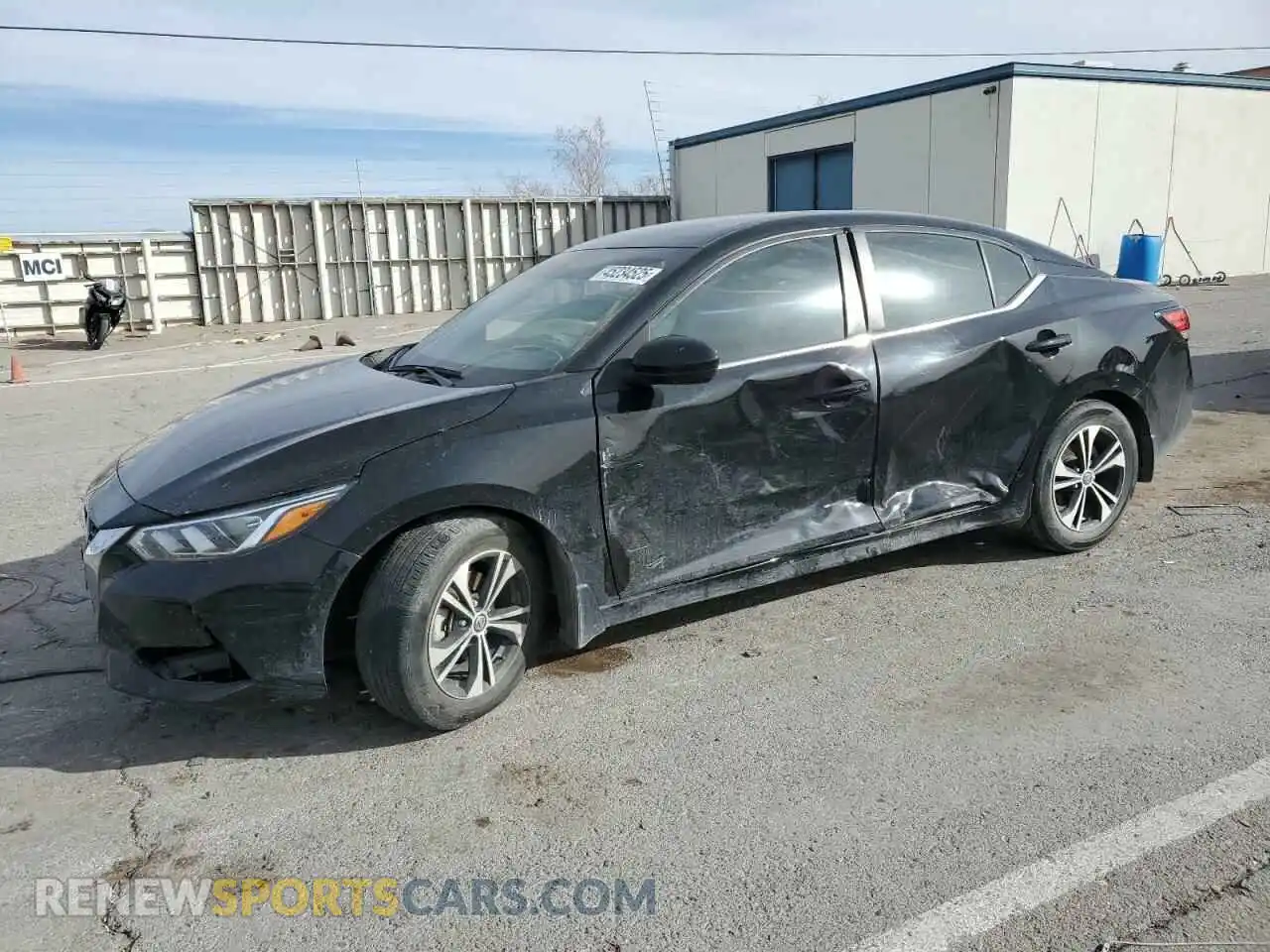 1 Photograph of a damaged car 3N1AB8CV1MY327235 NISSAN SENTRA 2021