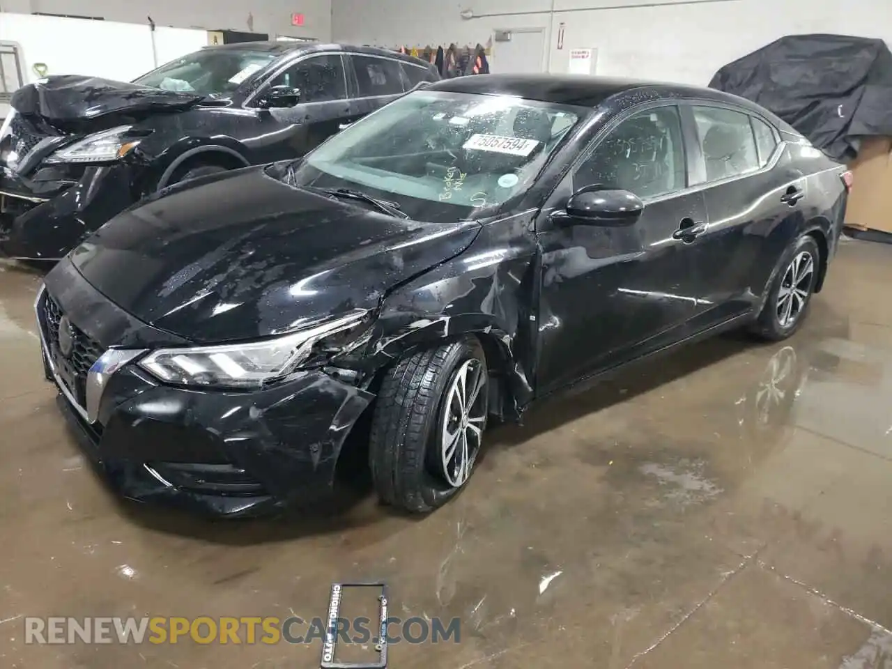 1 Photograph of a damaged car 3N1AB8CV1MY329809 NISSAN SENTRA 2021