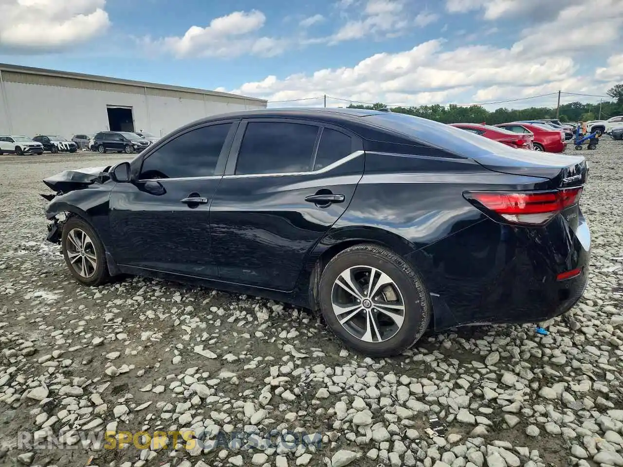 2 Photograph of a damaged car 3N1AB8CV1MY331947 NISSAN SENTRA 2021