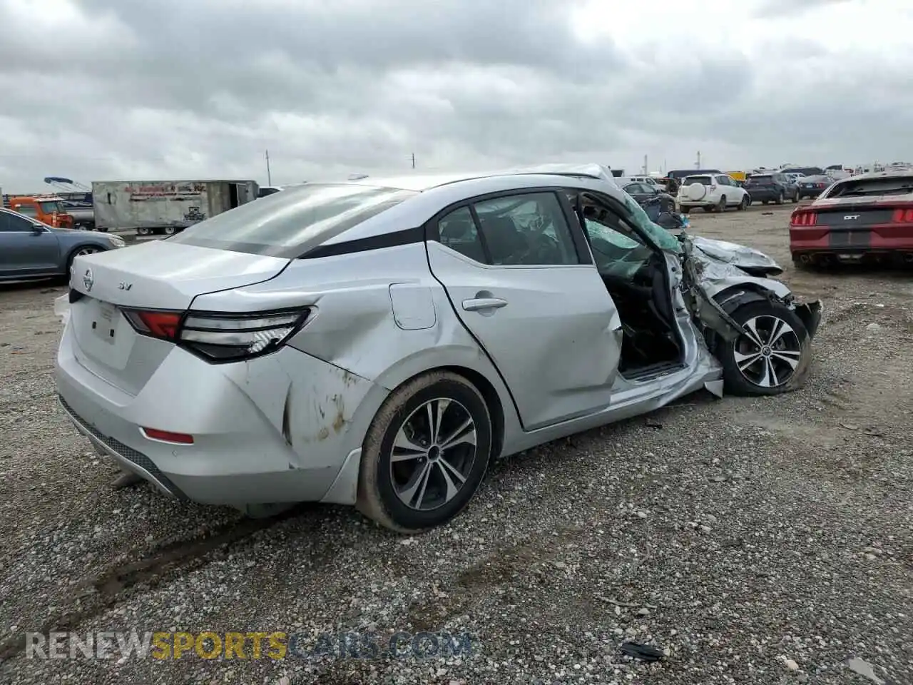 3 Photograph of a damaged car 3N1AB8CV2MY218024 NISSAN SENTRA 2021