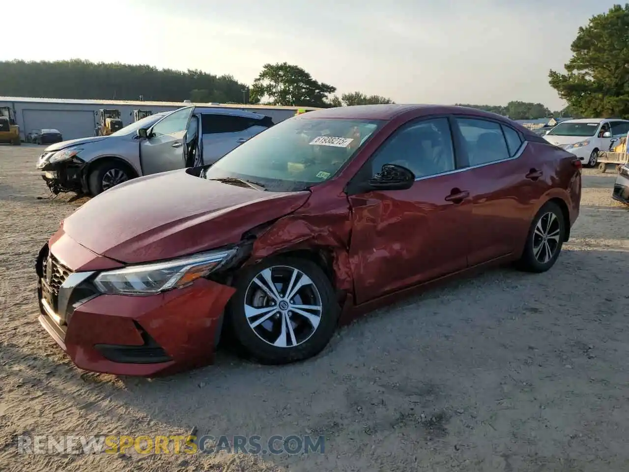 1 Photograph of a damaged car 3N1AB8CV2MY220761 NISSAN SENTRA 2021