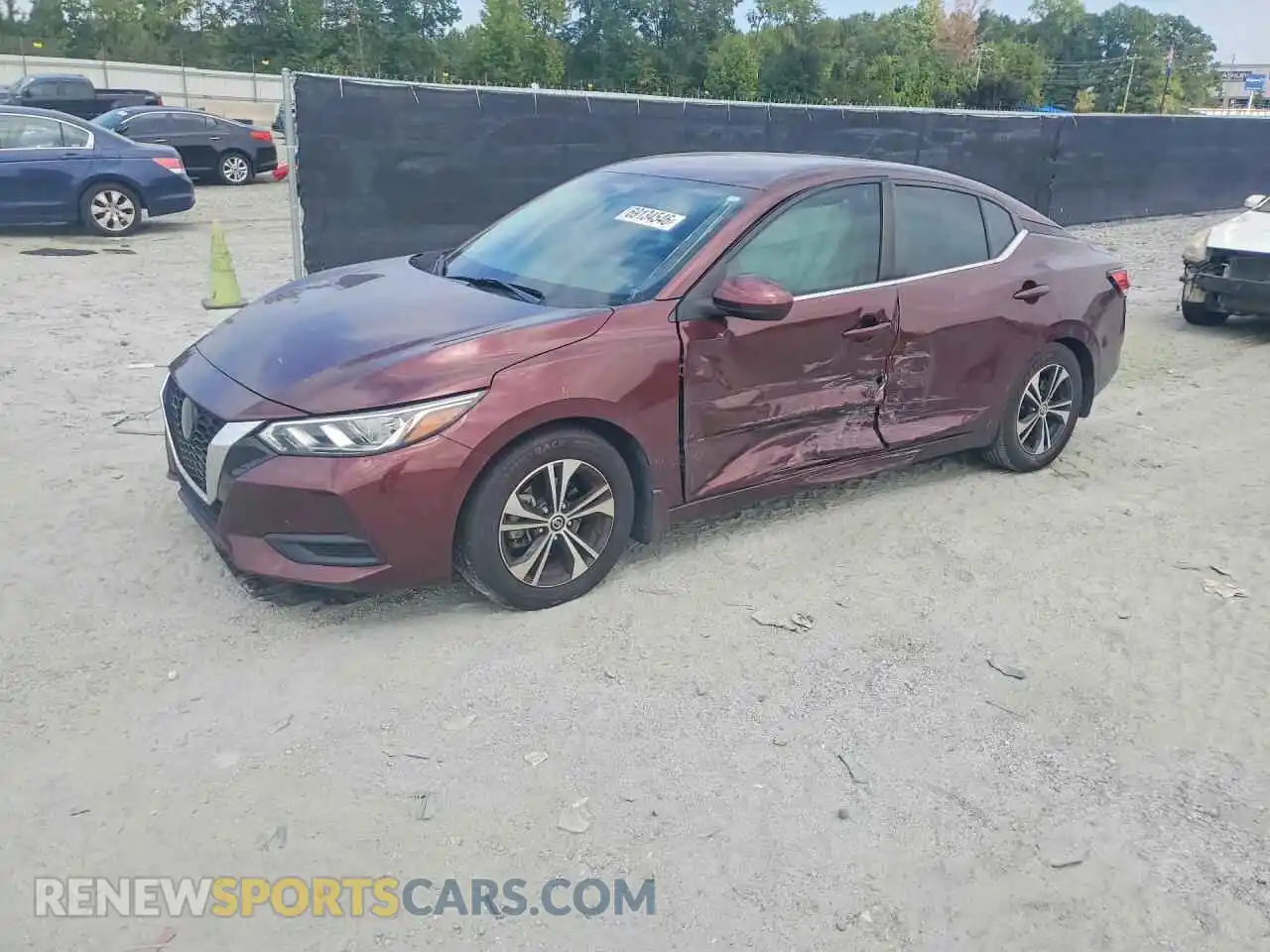 1 Photograph of a damaged car 3N1AB8CV2MY249807 NISSAN SENTRA 2021