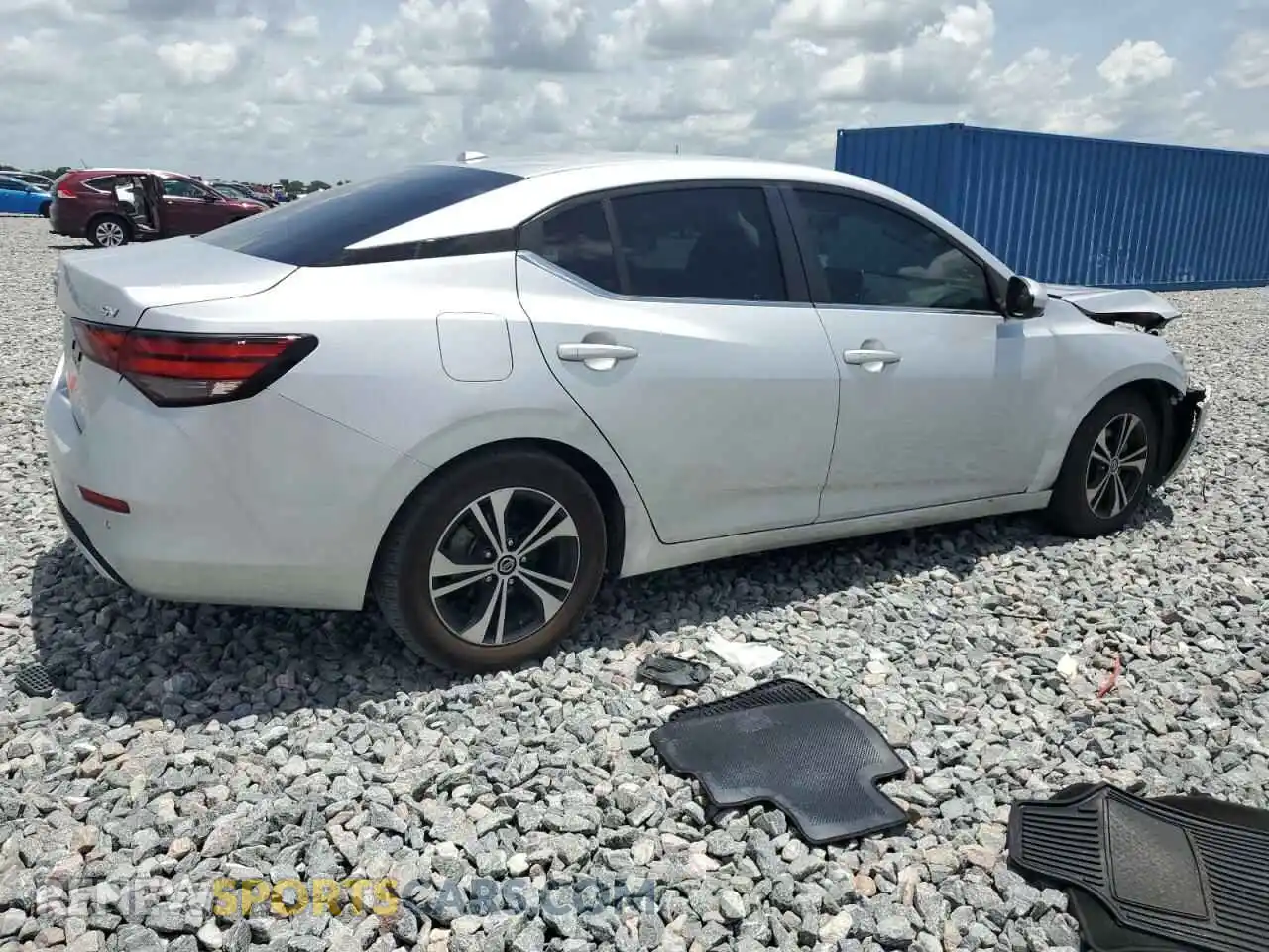 3 fotografías del automóvil dañado 3N1AB8CV2MY250164 NISSAN SENTRA 2021