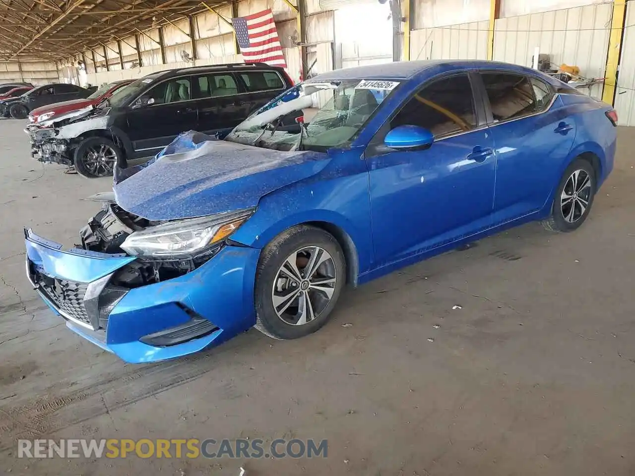 1 Photograph of a damaged car 3N1AB8CV2MY253582 NISSAN SENTRA 2021