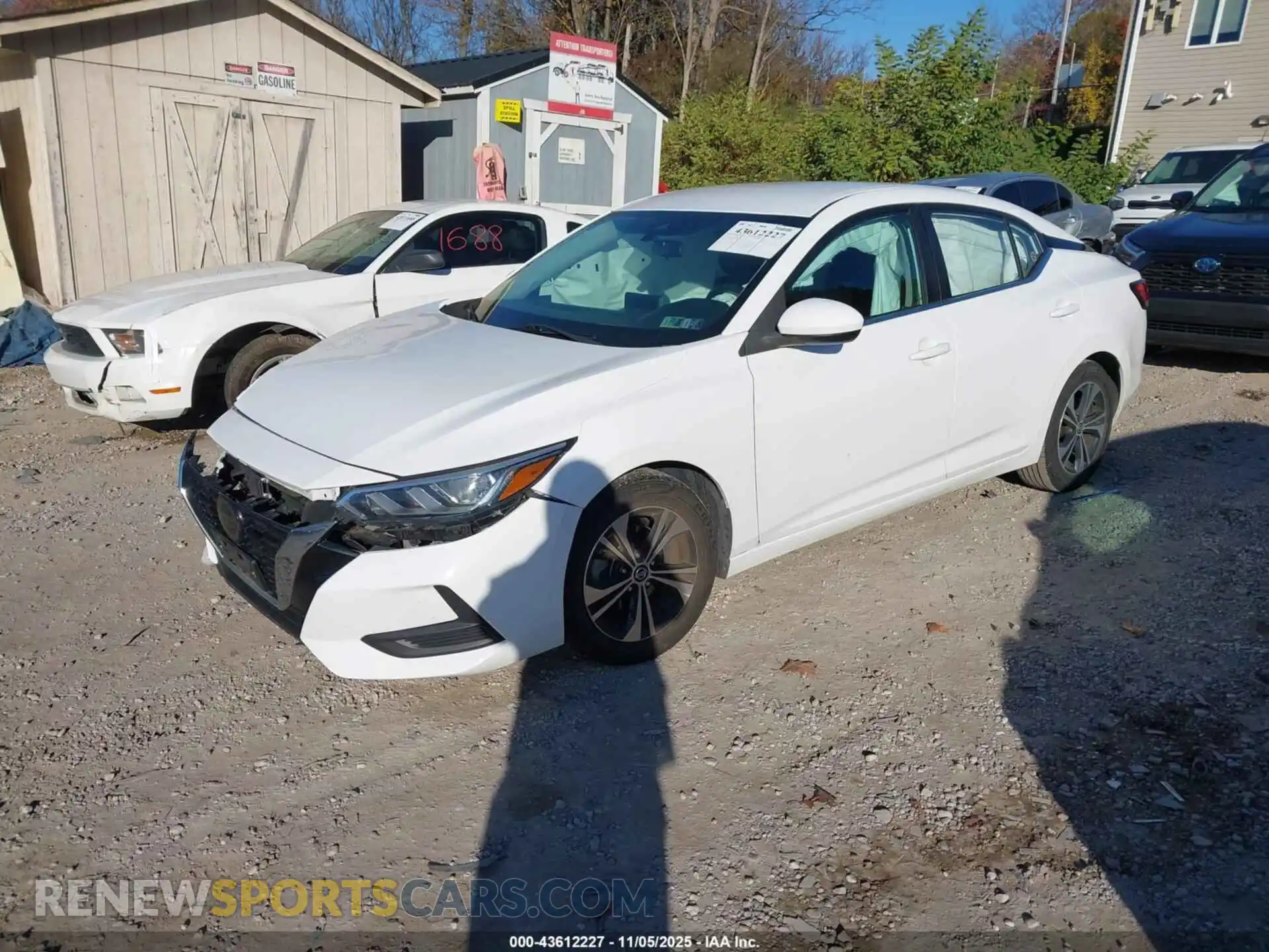 2 Photograph of a damaged car 3N1AB8CV2MY263321 NISSAN SENTRA 2021