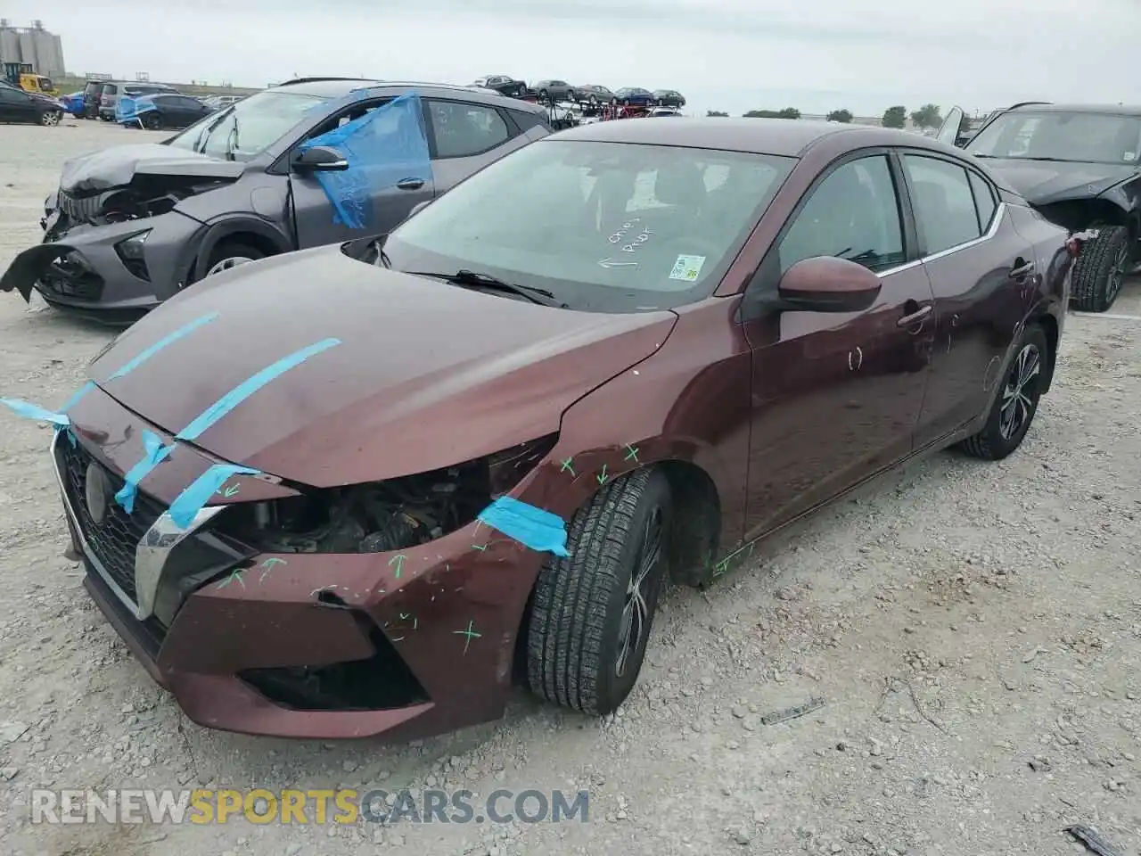 1 Photograph of a damaged car 3N1AB8CV2MY266929 NISSAN SENTRA 2021