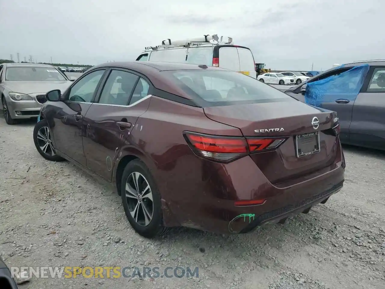 2 Photograph of a damaged car 3N1AB8CV2MY266929 NISSAN SENTRA 2021