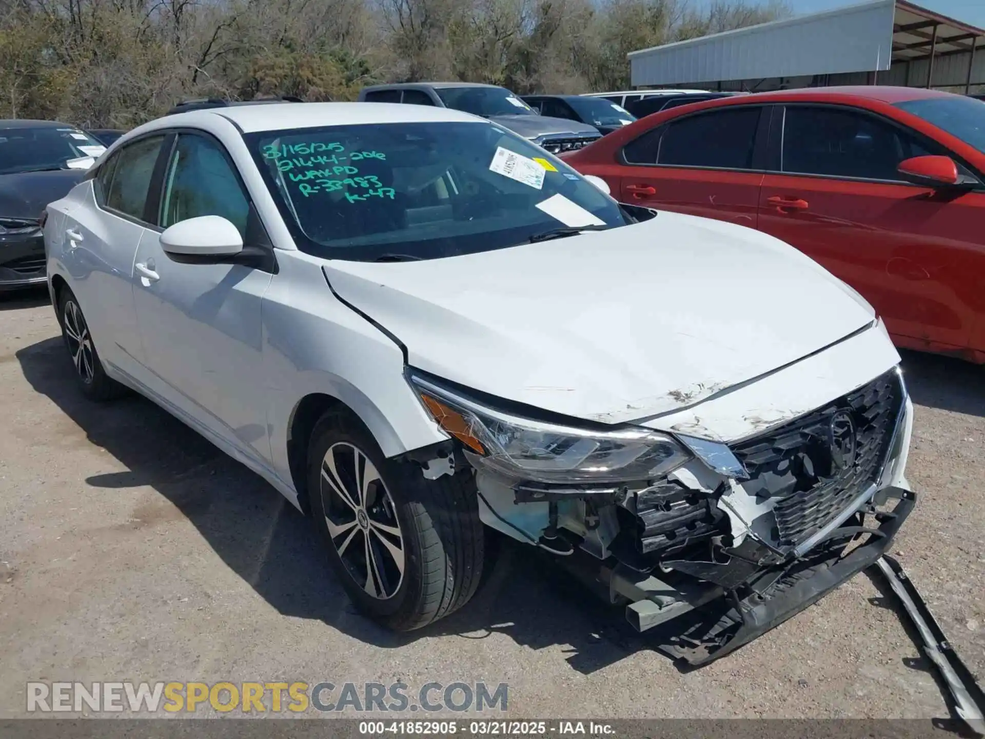 1 Photograph of a damaged car 3N1AB8CV2MY280684 NISSAN SENTRA 2021