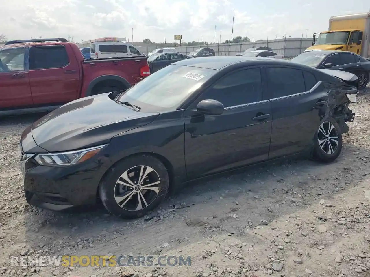 1 Photograph of a damaged car 3N1AB8CV2MY286923 NISSAN SENTRA 2021