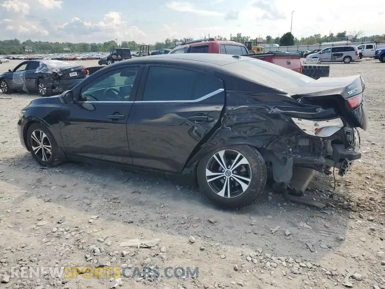 2 Photograph of a damaged car 3N1AB8CV2MY286923 NISSAN SENTRA 2021