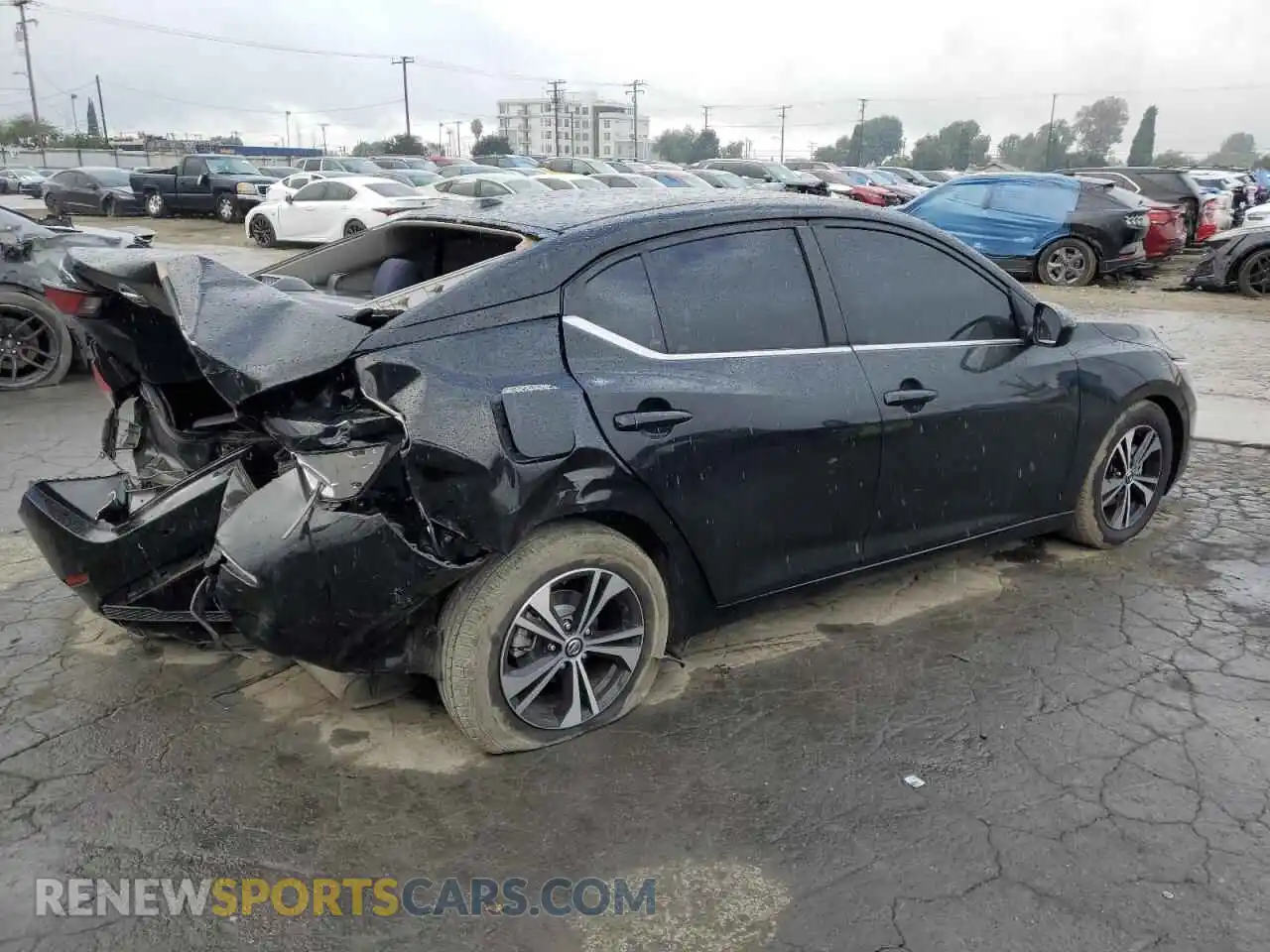 3 Photograph of a damaged car 3N1AB8CV2MY295864 NISSAN SENTRA 2021