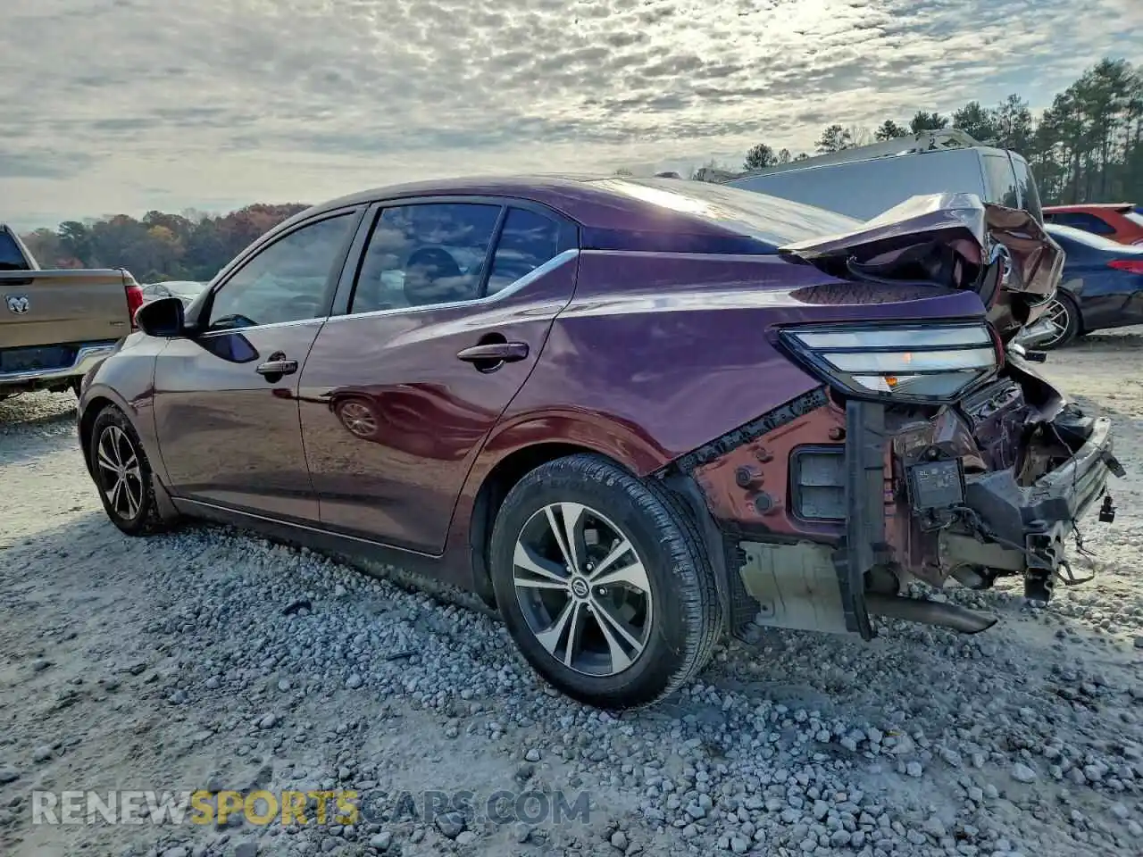 2 Photograph of a damaged car 3N1AB8CV2MY300626 NISSAN SENTRA 2021