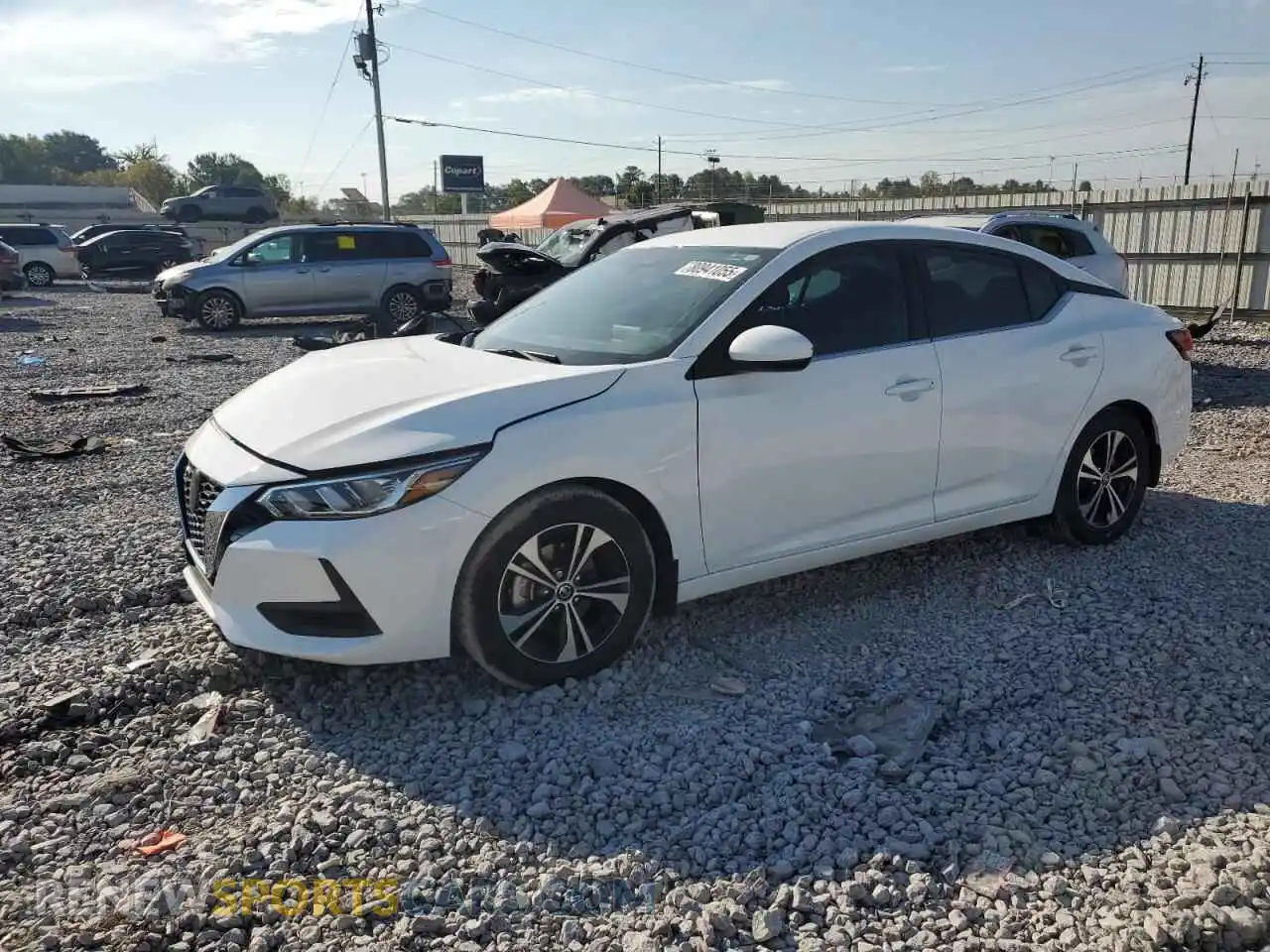 1 Photograph of a damaged car 3N1AB8CV2MY312694 NISSAN SENTRA 2021
