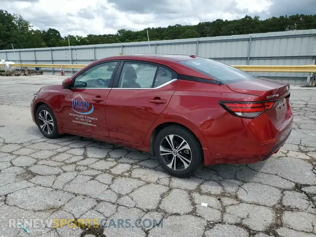 2 fotografías del automóvil dañado 3N1AB8CV2MY318768 NISSAN SENTRA 2021