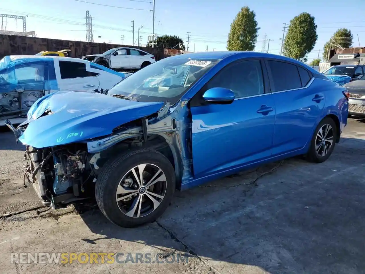 1 Photograph of a damaged car 3N1AB8CV2MY322206 NISSAN SENTRA 2021