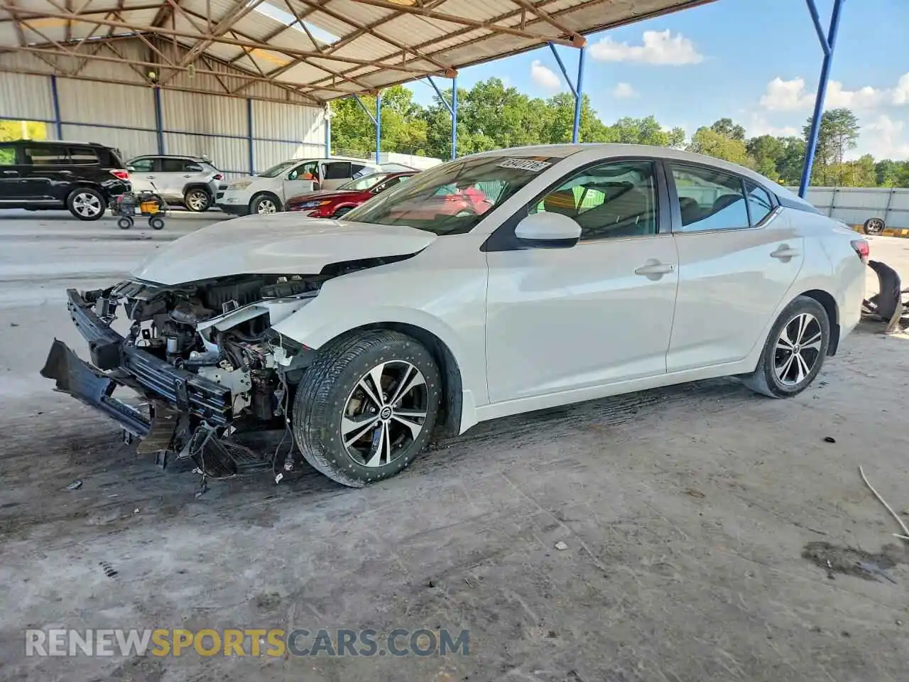 1 Photograph of a damaged car 3N1AB8CV2MY329950 NISSAN SENTRA 2021