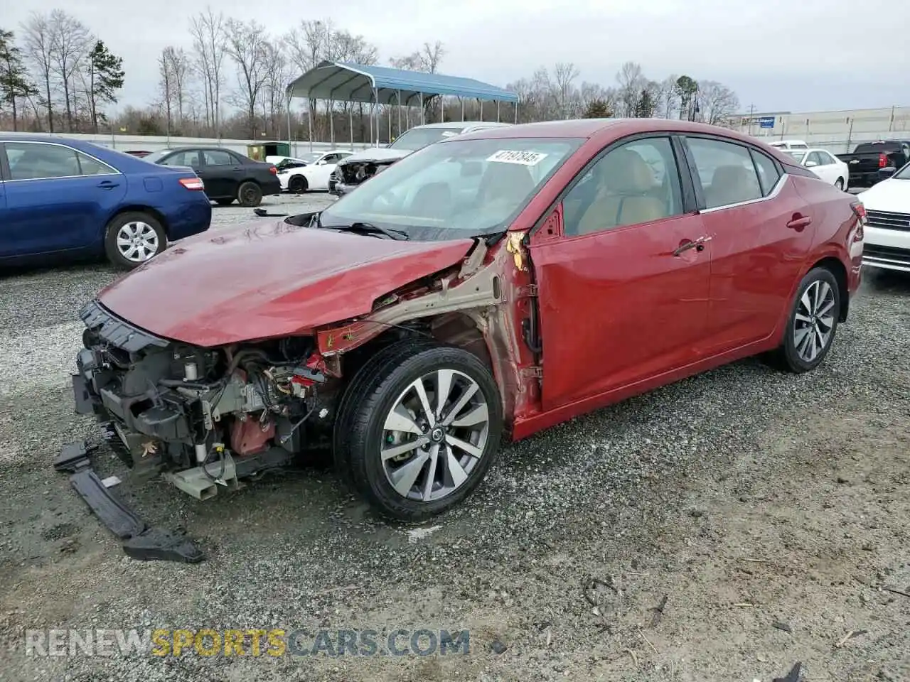 1 Photograph of a damaged car 3N1AB8CV3MY209851 NISSAN SENTRA 2021