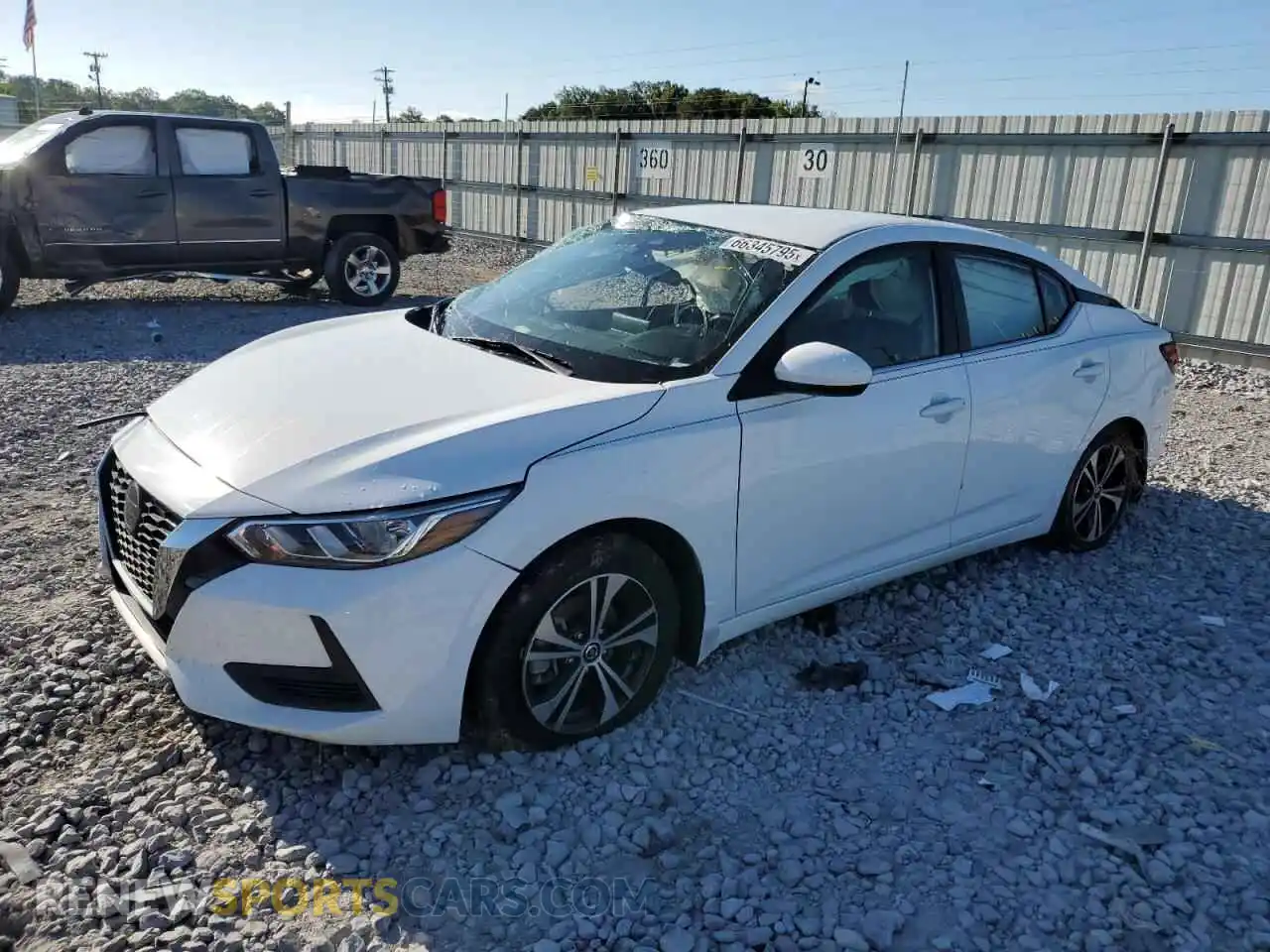 1 Photograph of a damaged car 3N1AB8CV3MY228819 NISSAN SENTRA 2021