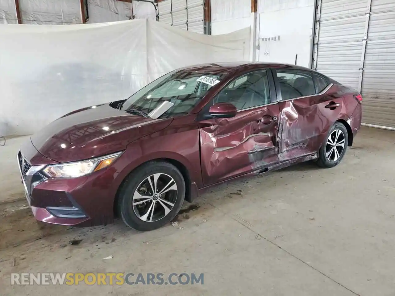 1 Photograph of a damaged car 3N1AB8CV3MY242929 NISSAN SENTRA 2021