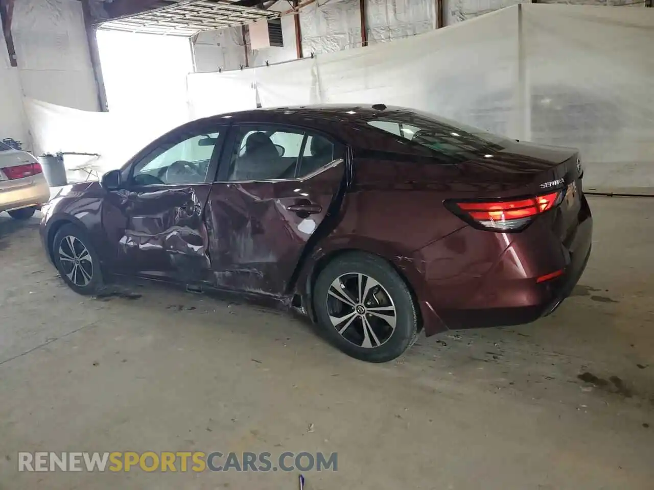 2 Photograph of a damaged car 3N1AB8CV3MY242929 NISSAN SENTRA 2021