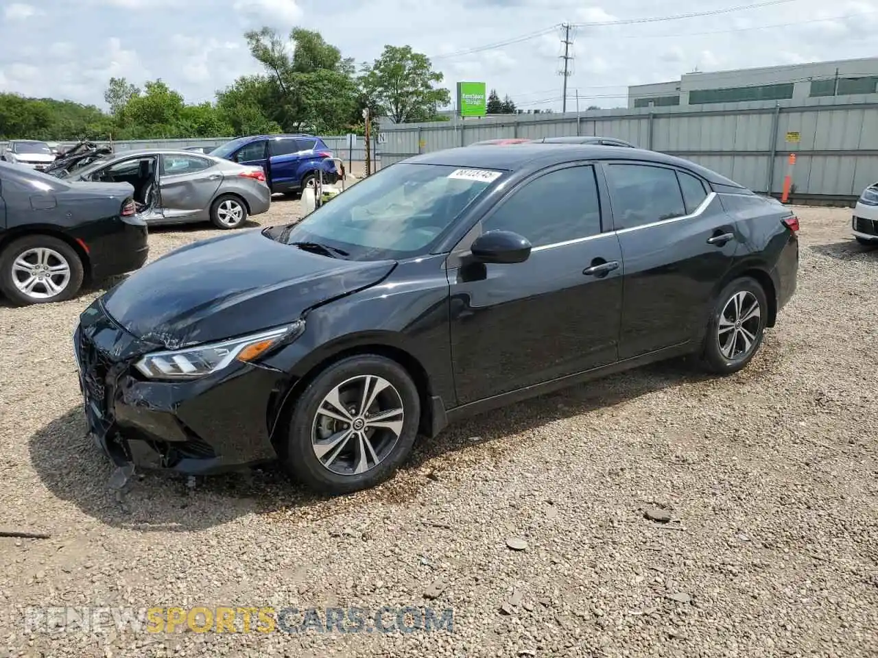 1 Photograph of a damaged car 3N1AB8CV3MY245409 NISSAN SENTRA 2021
