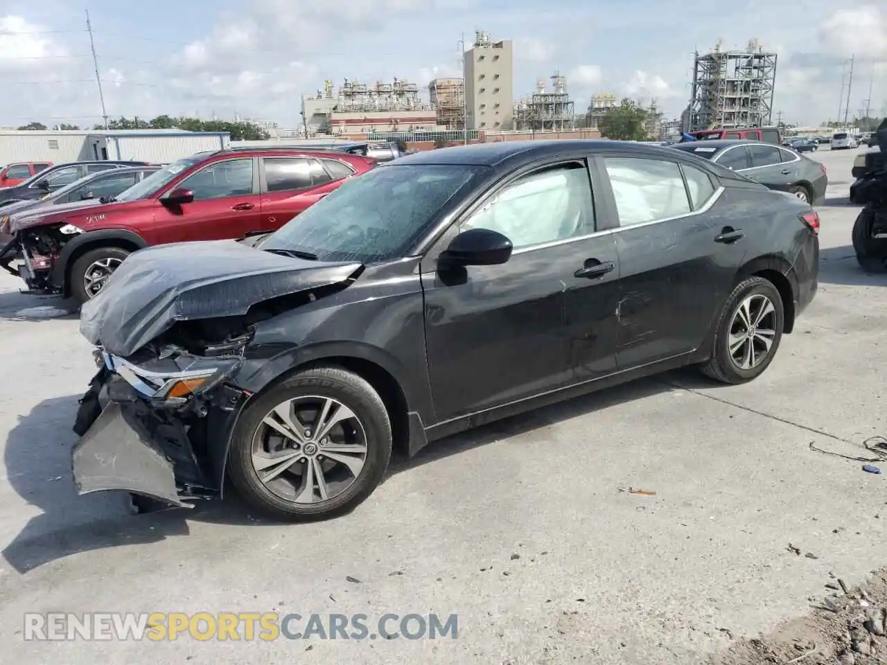 1 Photograph of a damaged car 3N1AB8CV3MY259830 NISSAN SENTRA 2021