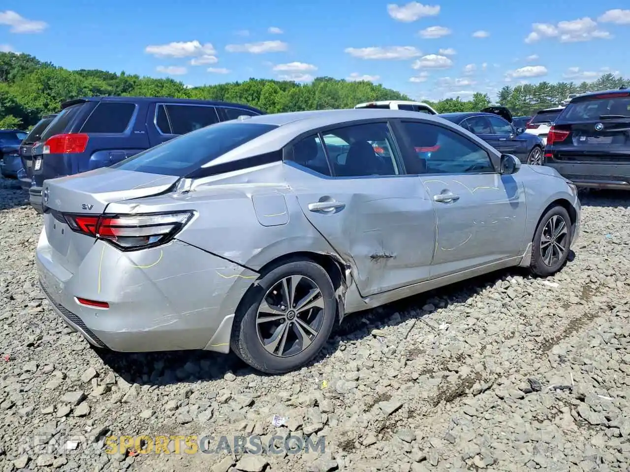 3 Фотография поврежденного автомобиля 3N1AB8CV3MY261111 NISSAN SENTRA 2021