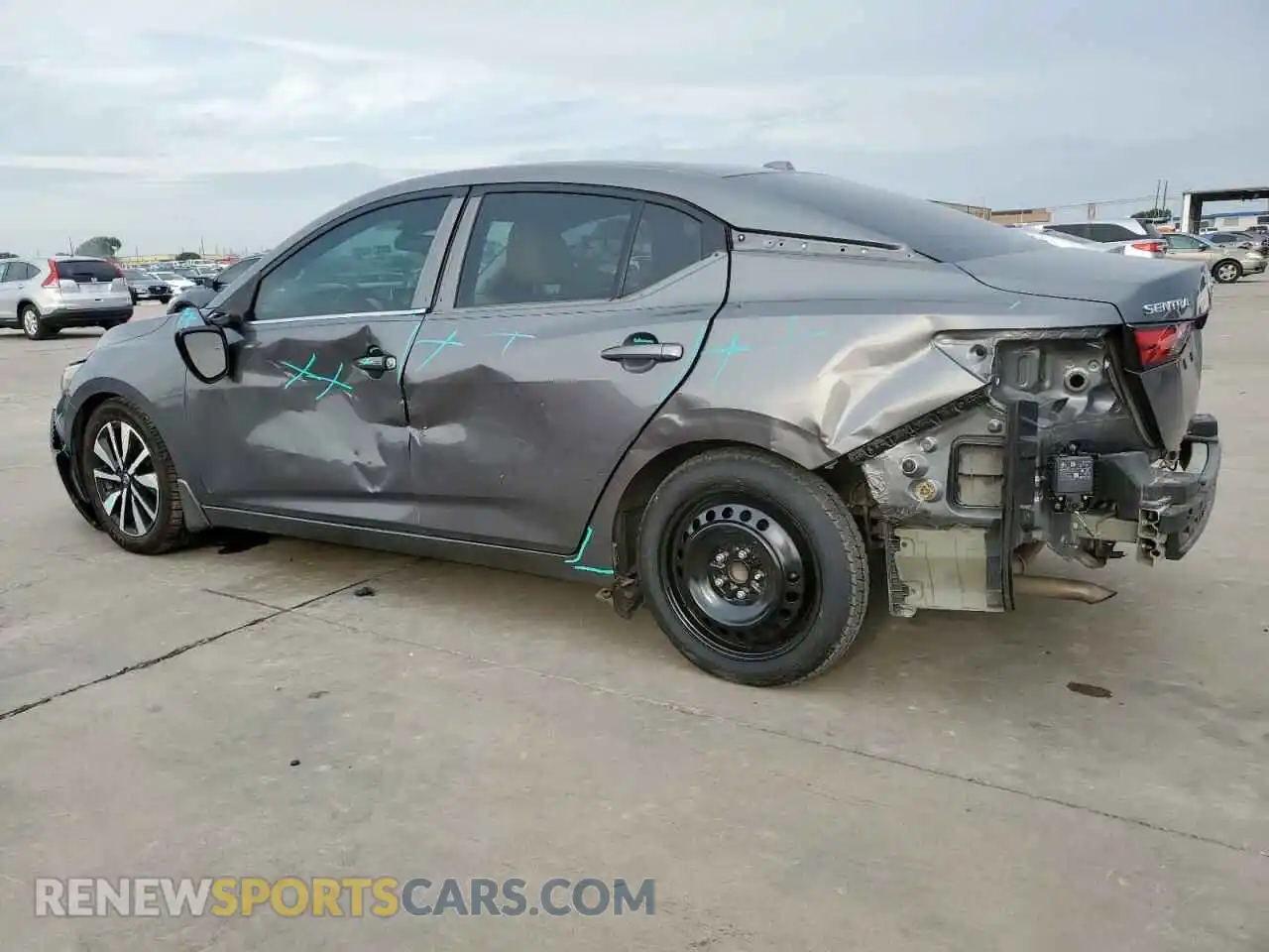 2 Photograph of a damaged car 3N1AB8CV3MY262713 NISSAN SENTRA 2021