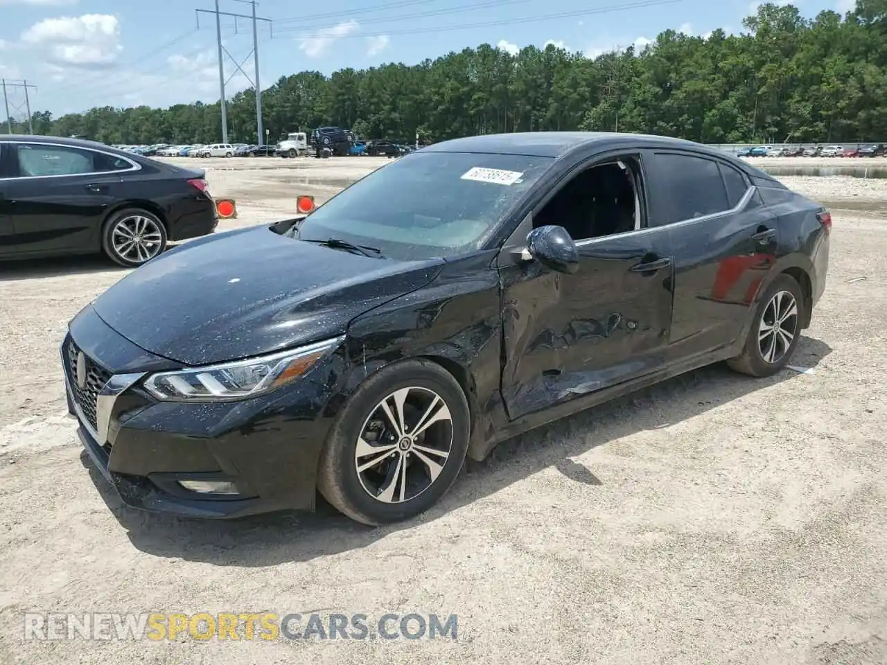 1 Photograph of a damaged car 3N1AB8CV3MY263179 NISSAN SENTRA 2021