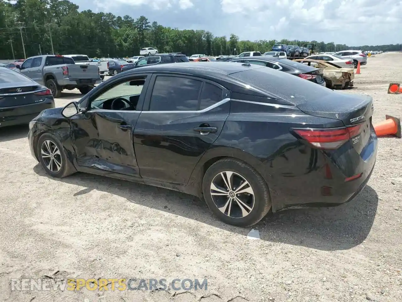 2 Photograph of a damaged car 3N1AB8CV3MY263179 NISSAN SENTRA 2021