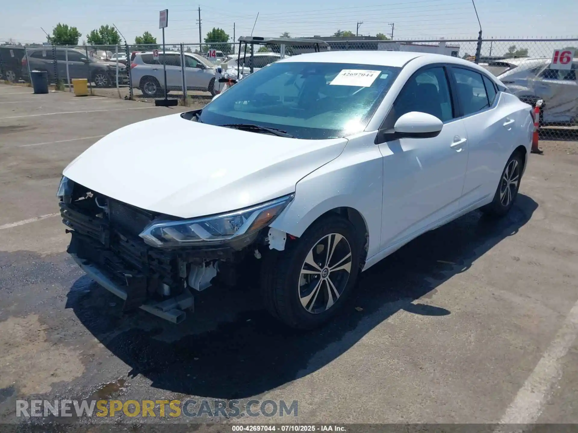 2 Photograph of a damaged car 3N1AB8CV3MY264655 NISSAN SENTRA 2021