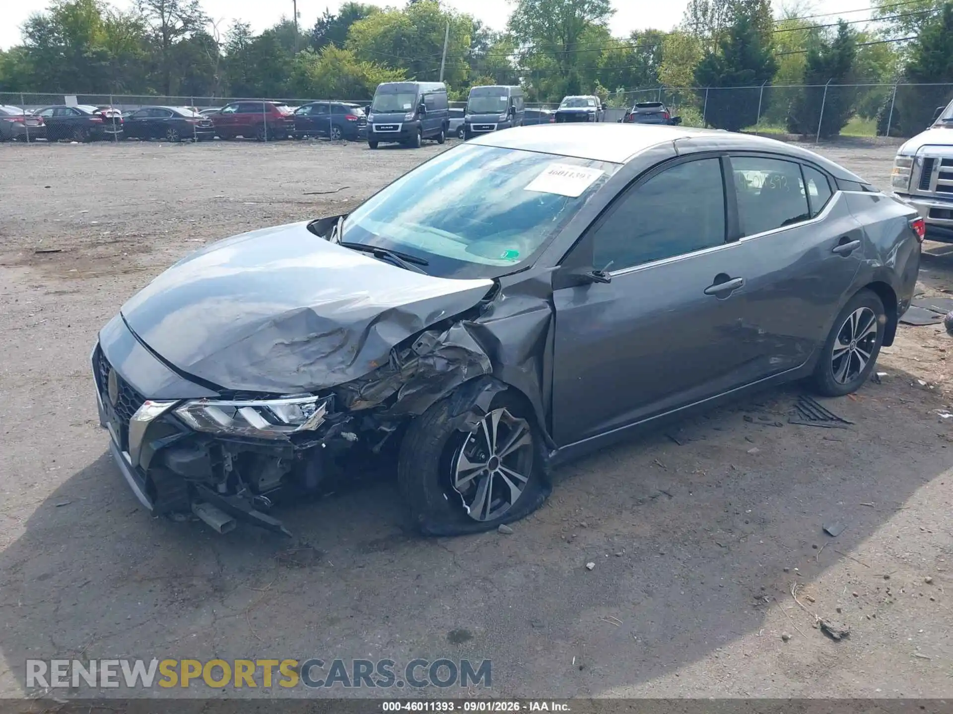 2 Photograph of a damaged car 3N1AB8CV3MY267636 NISSAN SENTRA 2021