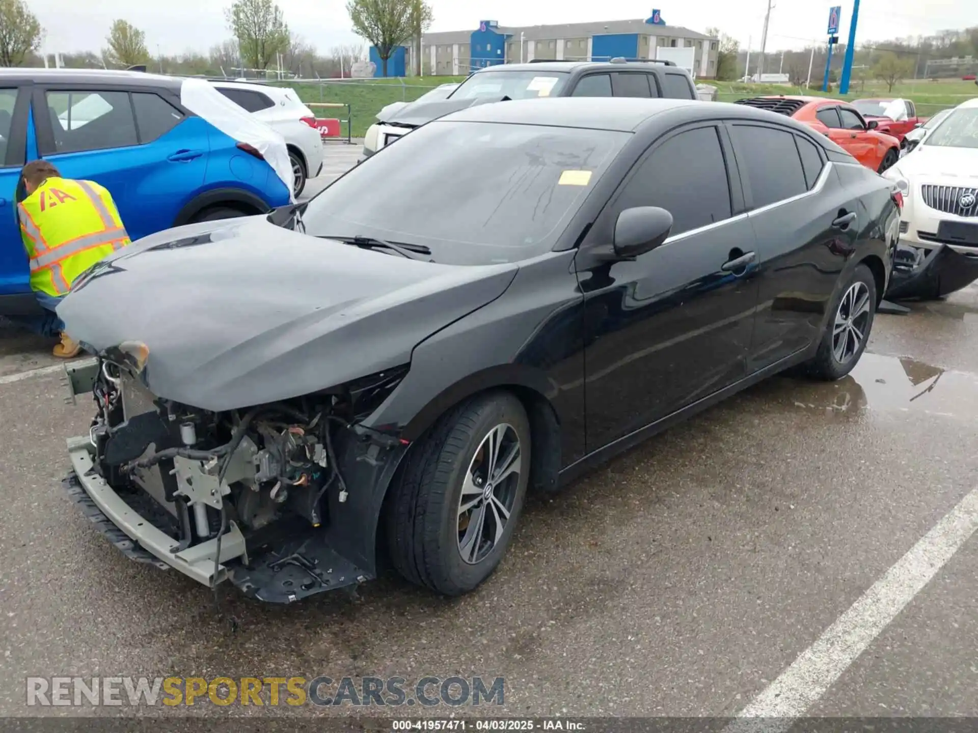 2 Photograph of a damaged car 3N1AB8CV3MY281598 NISSAN SENTRA 2021