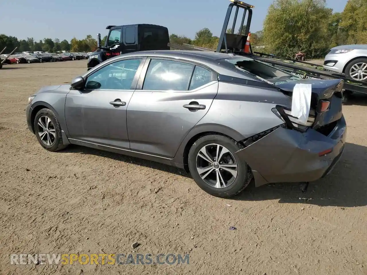 2 Photograph of a damaged car 3N1AB8CV3MY282945 NISSAN SENTRA 2021