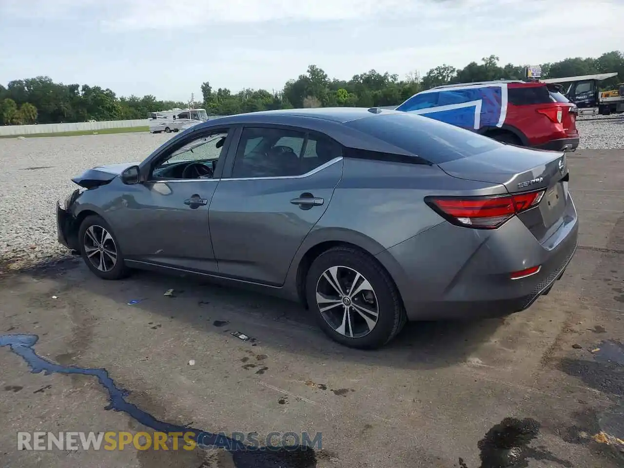 2 Photograph of a damaged car 3N1AB8CV3MY291550 NISSAN SENTRA 2021